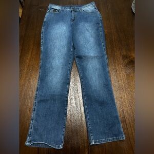 KUHL WOMEN'S KONTOUR FLEX 9" STRAIGHT LEG JEANS size 12 short